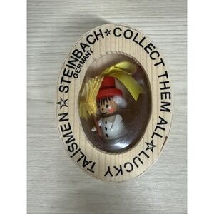 Steinbach Vintage Wood Ornament Chimney Sweeper 2"